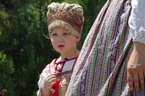 Reenacting battle of the Crimean War of 1853-1856