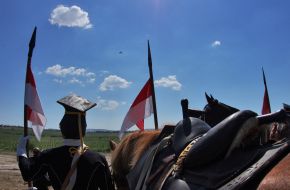 Reenacting battle of the Crimean War of 1853-1856