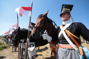Reenacting battle of the Crimean War of 1853-1856