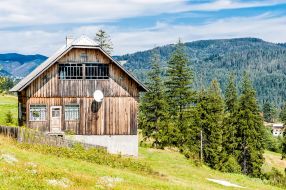 The slopes of the Carpathian Mountains
