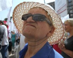 Participants of the protest