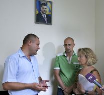 Vitaliy Chernyakhovskiy, Igor Grintsevich and Marina Solovyeva