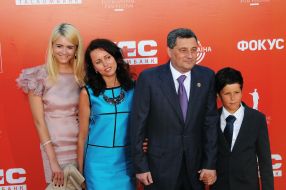Eduard Matviychuk with his family