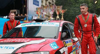 Bronze medalists Rally Galicia of the Rally of Galicia 2013 