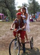 Participants of impromptu wedding