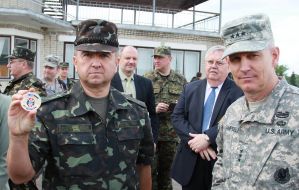 Donald Campbell, Gennadiy Vorobyev and John Tefft