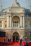 Red carpet at the Odessa International Film Festival