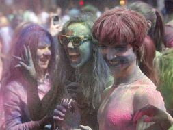 Participants of the colors festival
