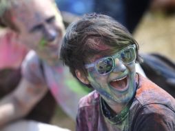 Participants of the colors festival