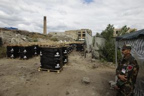 Removal of of dangerous chlorinated wastes