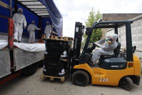Removal of of dangerous chlorinated wastes