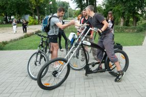 The participants of bike ride