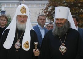 Patriarch Kirill and Archbishop Pavel