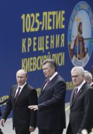 Віктор Янукович, Томіслав Николіч і Володимир Путін