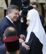 Patriarch Kirill and Viktor Yanukovych