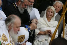 Patriarch Kirill, Anna German and Aleksandr Moroz