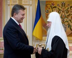 Viktor Yanukovych and Patriarch Kirill