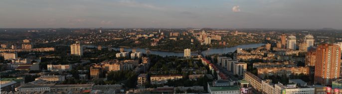 View of the Kalinin district of Donetsk