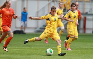 First qualifying round of championship of Europe among womanish commands. Ukraine - Netherlands