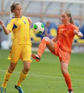 First qualifying round of championship of Europe among womanish commands. Ukraine - Netherlands