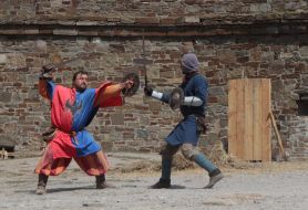 Participants  of festival «Genoese helmet»