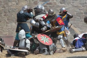Participants  of festival «Genoese helmet»