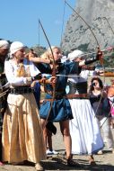 Participants  of festival «Genoese helmet»