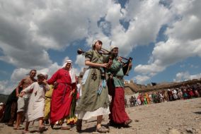 Participants  of festival «Genoese helmet»