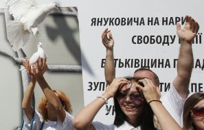 Акция в поддержку Юлии Тимошенко