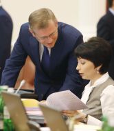 Yelena Lukash and Aleksandr Vilkul