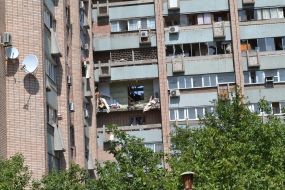 The house where the explosion occurred