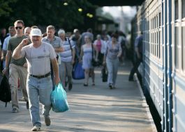 Station of city electric railway