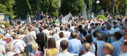 Opening of monument on the grave of the composer Igor Bilozir