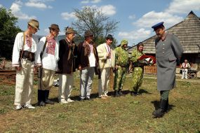 Participants of military historical reconstruction