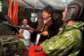 Participants of military historical reconstruction