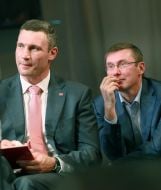 Vitali Klitschko and Yuriy Lutsenko