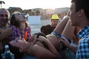 Young people on Kazantip festival 2013