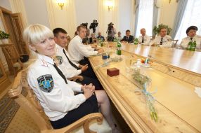 Rewarding of workers of organs of internal affairs