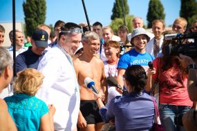 Oleg Tyagnibok and Ruslan Koshulynskyy