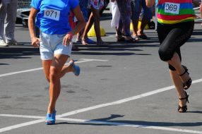 Participants of the "Race on heels"