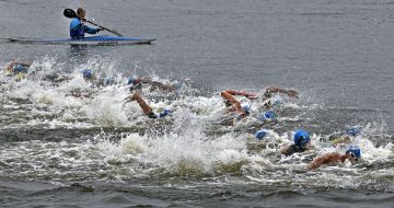 Competitioners on triathlon Kyiv Triathlon Cup-2013