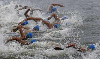 Competitioners on triathlon Kyiv Triathlon Cup-2013