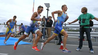 Competitioners on triathlon Kyiv Triathlon Cup-2013