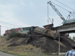 Incident on the ferrous road in Mariupol