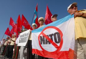 Протест проти заходу кораблів НАТО в Севастополь
