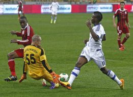 Playing moment of match