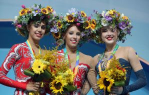Alina Maksymenko, Margarita Mamun and Yana Kudryavtseva