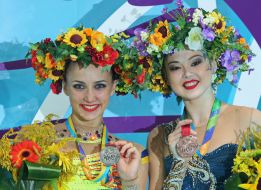 Alina Maksymenko and Anna Rizatdinova