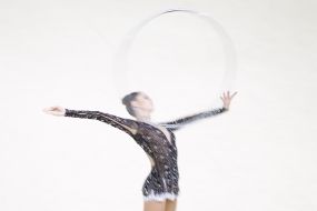 Participant of world cup on the artistic gymnastics