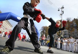 Demonstration performances karate